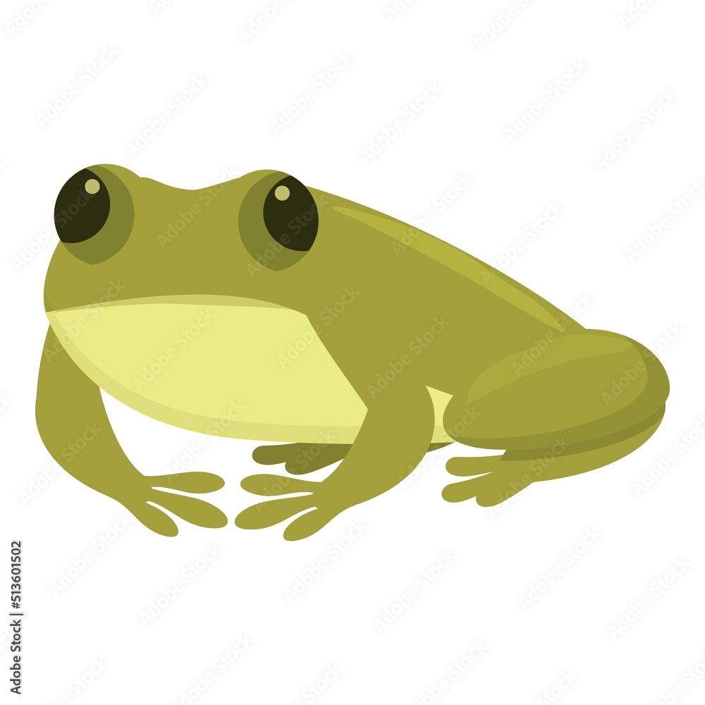 Fototapeta premium Kid frog icon cartoon vector. Cute animal. Jump baby