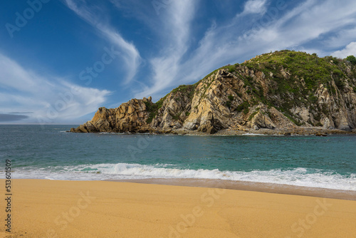 Huatulco bays - Cacaluta beach. Secret beach in Mexico only acessible by a trail in the jungle © WildGlass Photograph