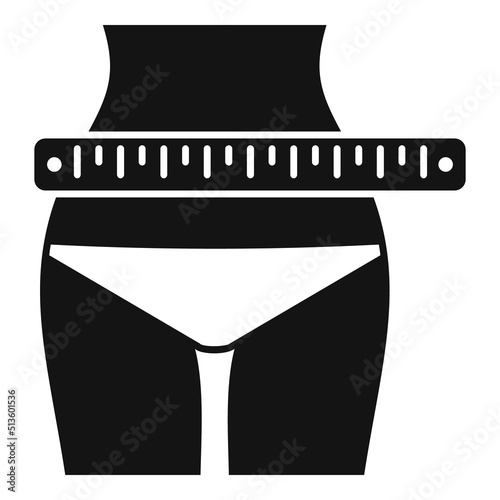 Slimming icon simple vector. Diet food