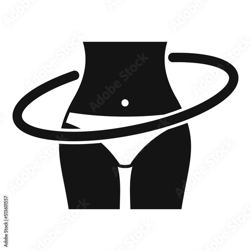 Slim diet icon simple vector. Food nutrition