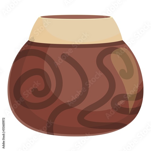 Argentinian old vase icon cartoon vector. Argentina travel. South america