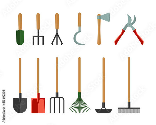 Gardening and farming tools set