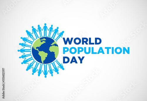 World Population Day July 11. Holiday concept. Background template vector illustration.