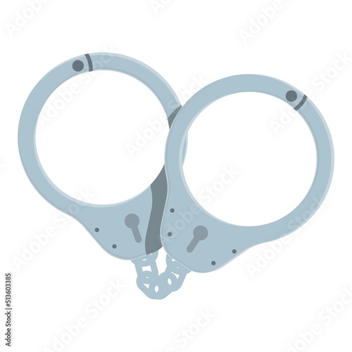 People handcuff icon cartoon vector. Police crime. Criminal bondage