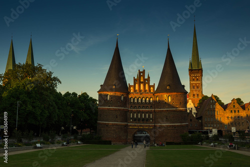 historic gate in lubeck