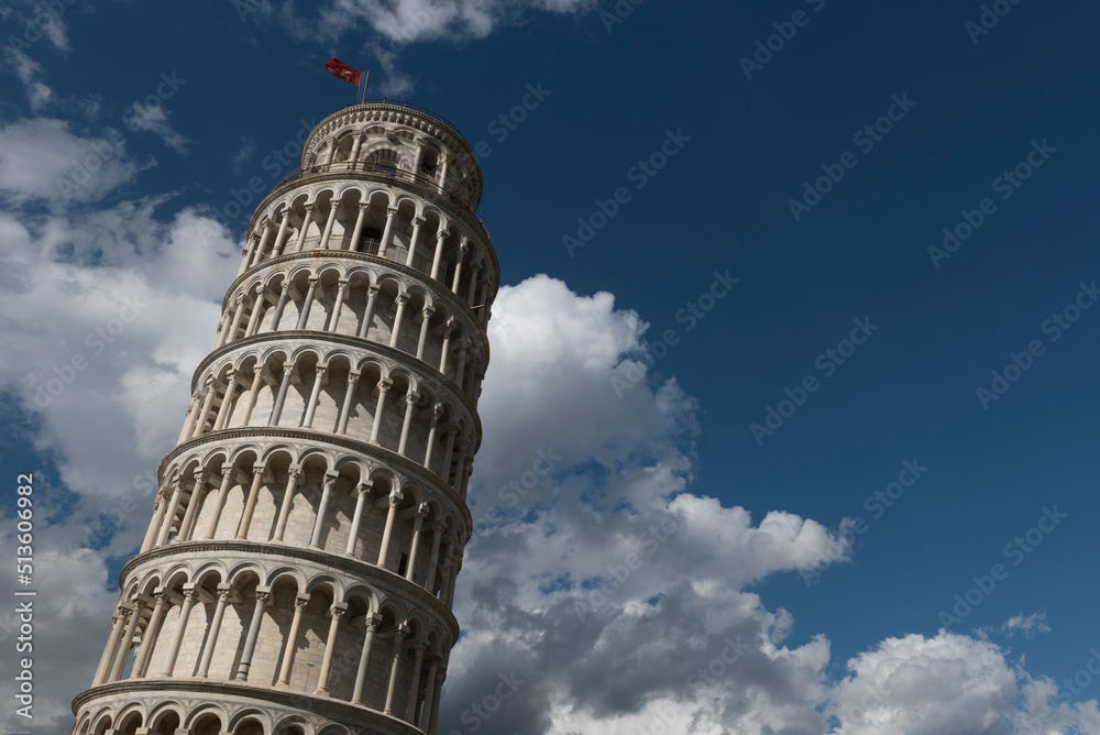 Detail vom Schiefen Turm von Pisa 