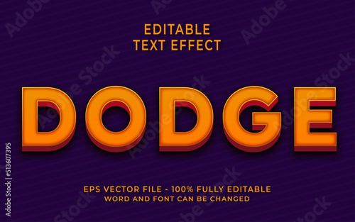 Dodge text effect