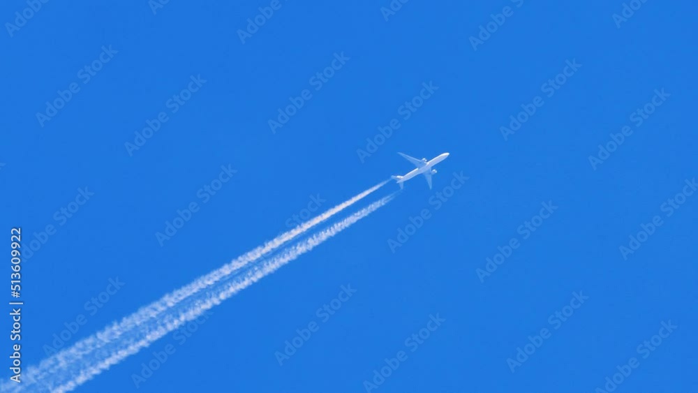 Supersonic military aircraft. The interceptor combat aircraft flies high jet in the blue sky. Supersonic military aircraft. The interceptor combat aircraft flies high jet in the blue sky.