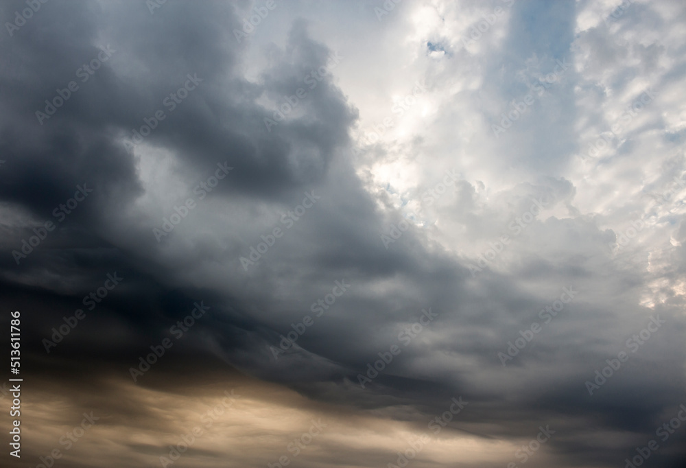 Storm clouds, dramatic sky, nature background