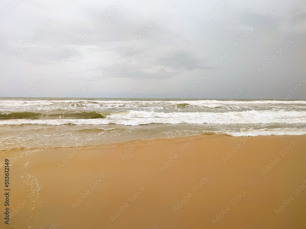 Background for your design. Summer sea and sand. Summer, travel, seascape, holiday, vacation concept. Place for your design.