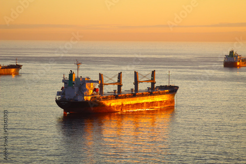 Cargo Ship different lights 