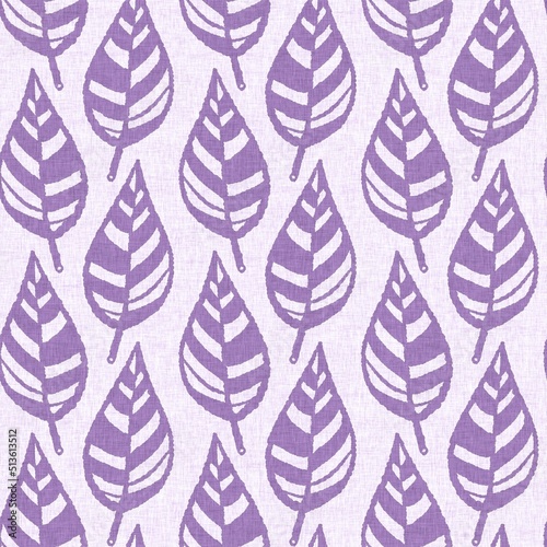 Gender neutral purple botanical foliage seamless raster background. Simple whimsical 2 tone pattern. Kids floral nursery wallpaper or scandi all over print.