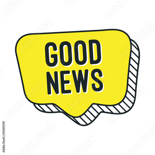 Good news on speech bubble