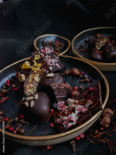 healthy vegan sweets. natural, healthy candies. healthy food. sweets with spices.