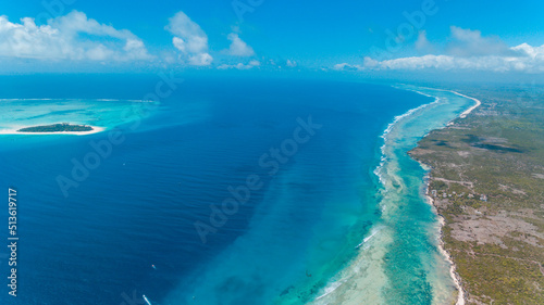 aerial view of the matemwe coastline, Zanzibar © STORYTELLER