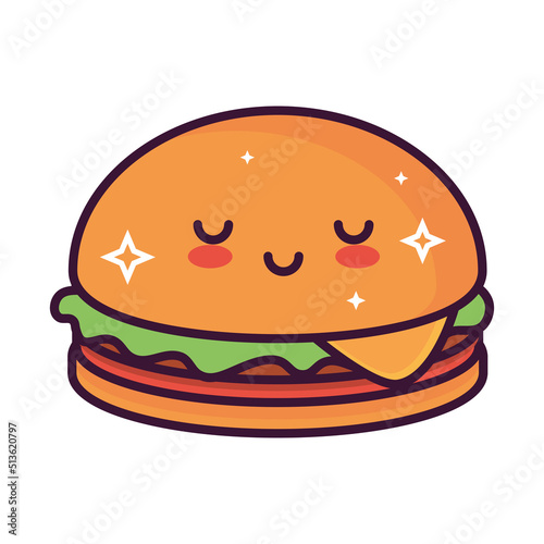 kawaii burger fast food