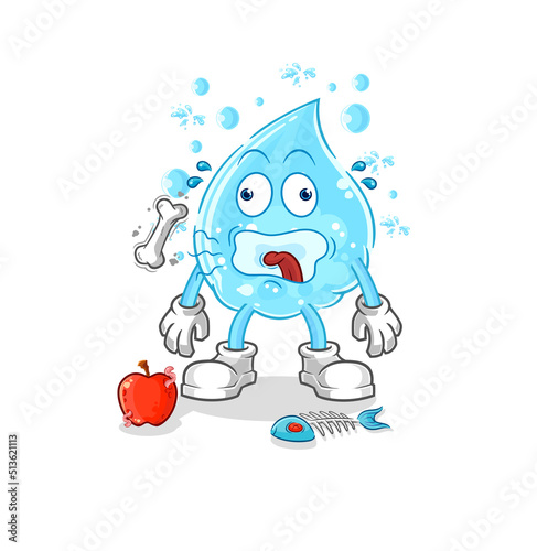 soda water burp mascot. cartoon vector
