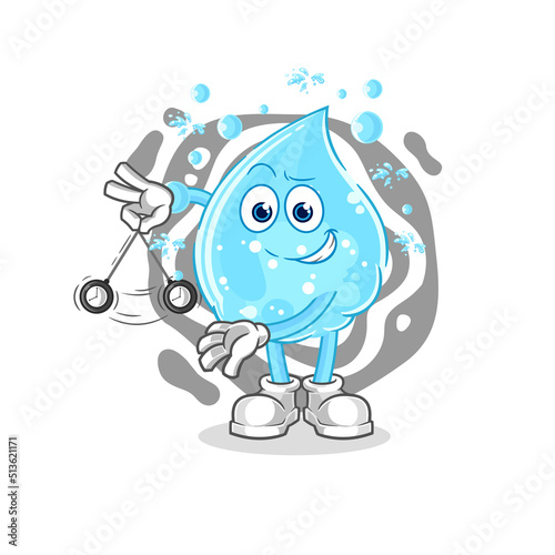 soda water hypnotizing cartoon. cartoon mascot vector