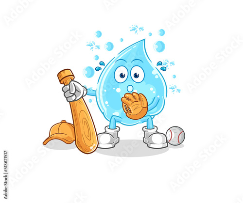 soda water baseball Catcher cartoon. cartoon mascot vector