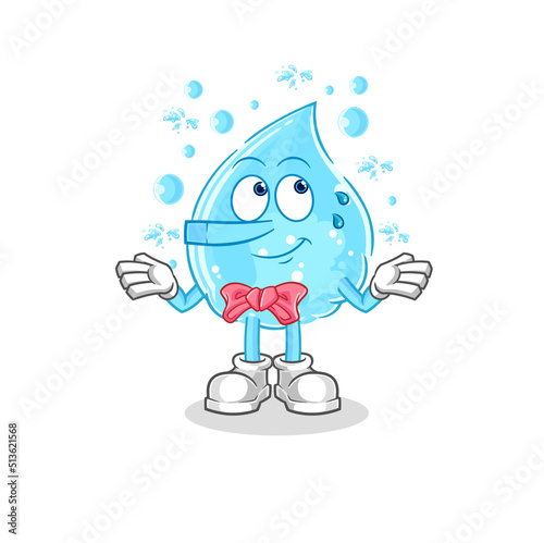 soda water lie like Pinocchio character. cartoon mascot vector