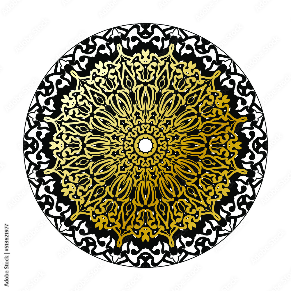 Luxury Ornamental Indian Mandala Design.