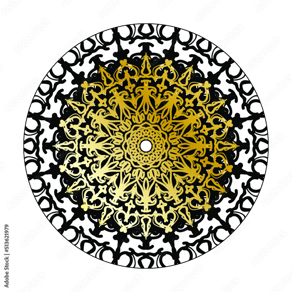 Luxury Ornamental Indian Mandala Design.