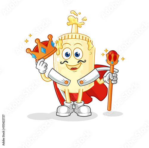 mayonnaise king vector. cartoon character