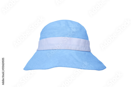 Blue hat isolated on white background