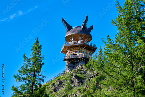 View Yutai in Kanas scenic spot in Xinjiang, China. photo