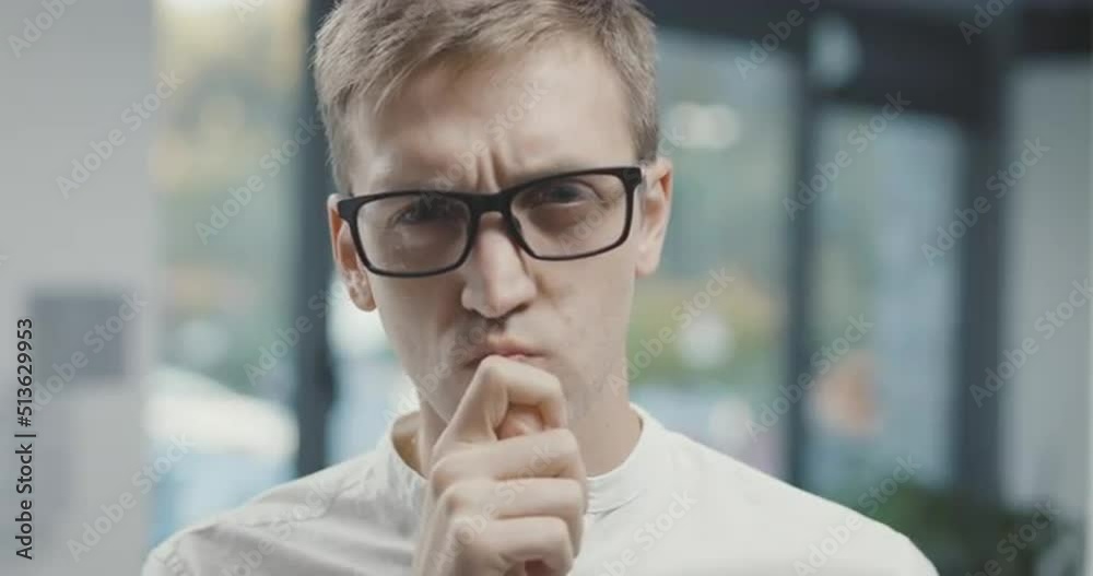 Creative man having a great idea