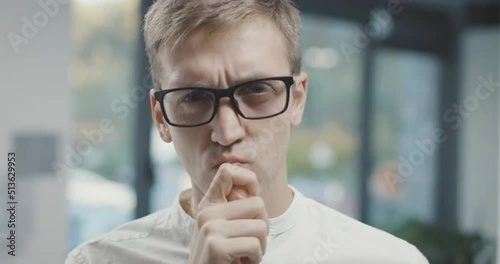 Creative man having a great idea