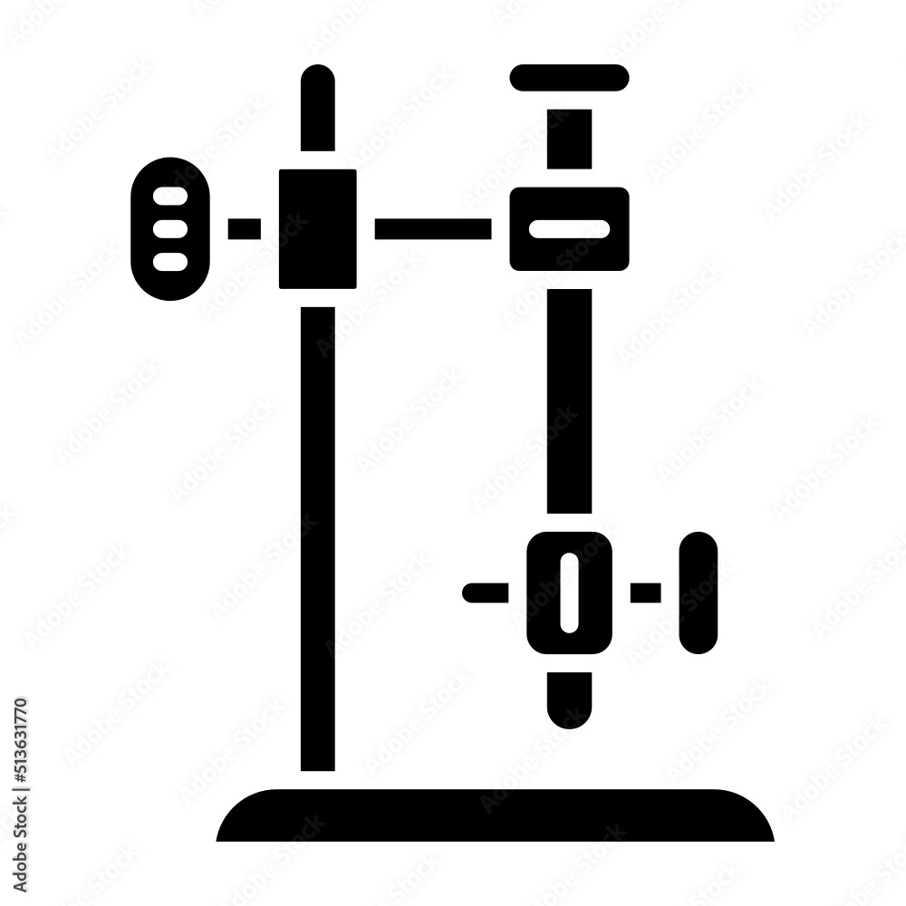 burette stand icon on transparent background burette stand icon on transparent background