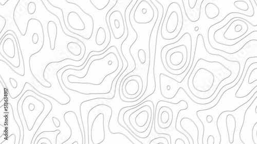 Line Topographic Map Seamless Pattern. Vector Background. Topographic Map Seamless Pattern. Vector Background