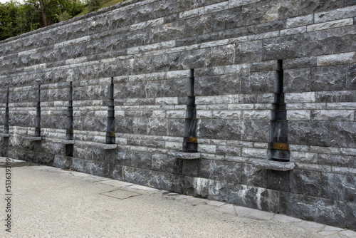 Miracle Holy water fountains at The Sanctuary of Our Lady of Lourdes in France