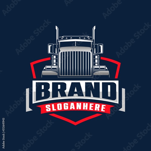 Trucking logo vector illustration