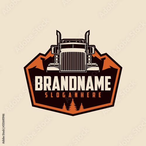 Trucking logo vector illustration