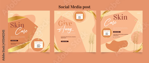 Skin care social media posts