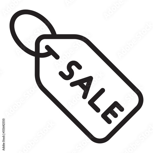 sale tag line icon
