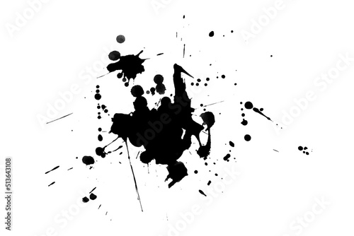 Grunge boots, splatter. Paint splash.