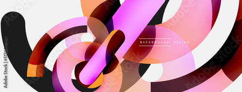 Circle abstract background. Vector illustration for wallpaper banner background card or landing page
