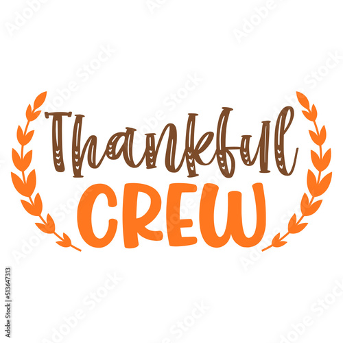 thankful crew svg