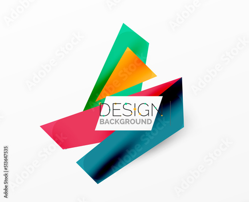 Free Download Background color abstract overlapping lines. Minimal composition vector illustration for wallpaper banner background or landing page - GFXLoad