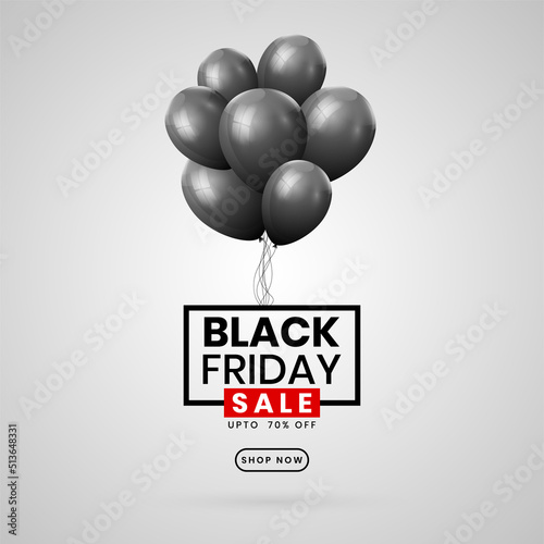 Modern black friday sale banner special events.