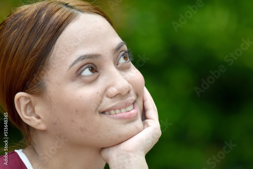 An Attractive Filipina Female Wondering