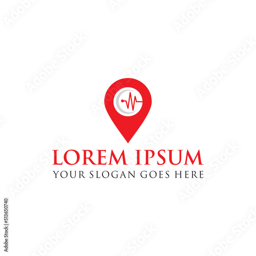 Free Download medical pin logo , pharmacy logo - GFXLoad