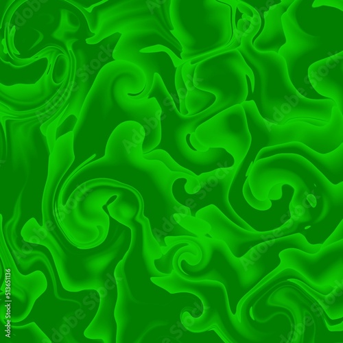 Modern green background of liquid or waving abstract. Available for text. Suitable for social media, quote, poster, backdrop, presentation, website, etc.
