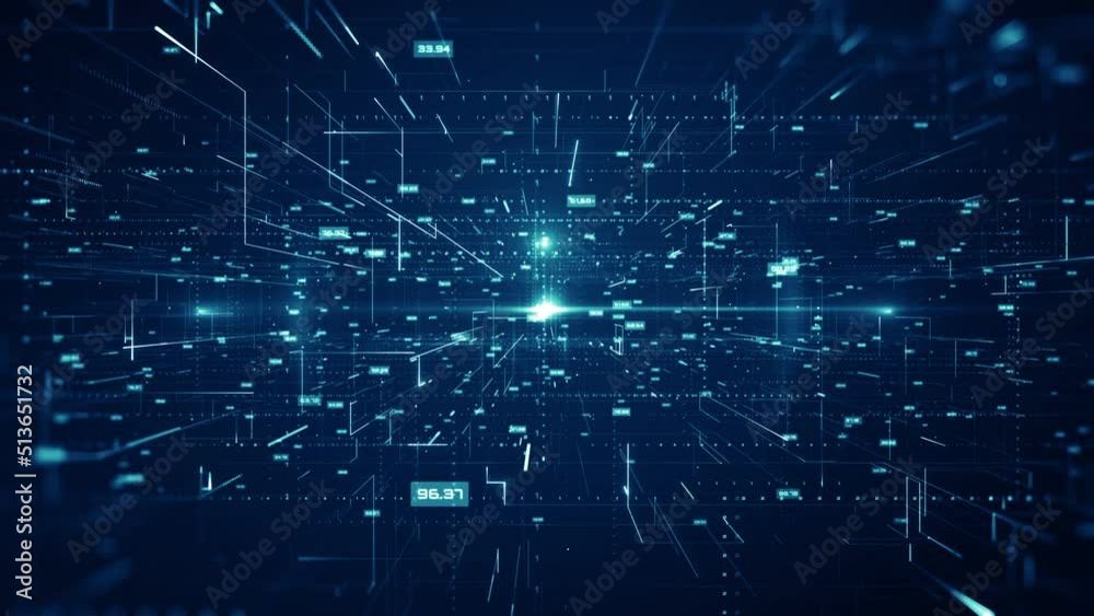 Highly detailed digitally generated background animation, perfectly usable for a wide range of topics related to network security, Block chain, Big data, internet of things or technology in general.