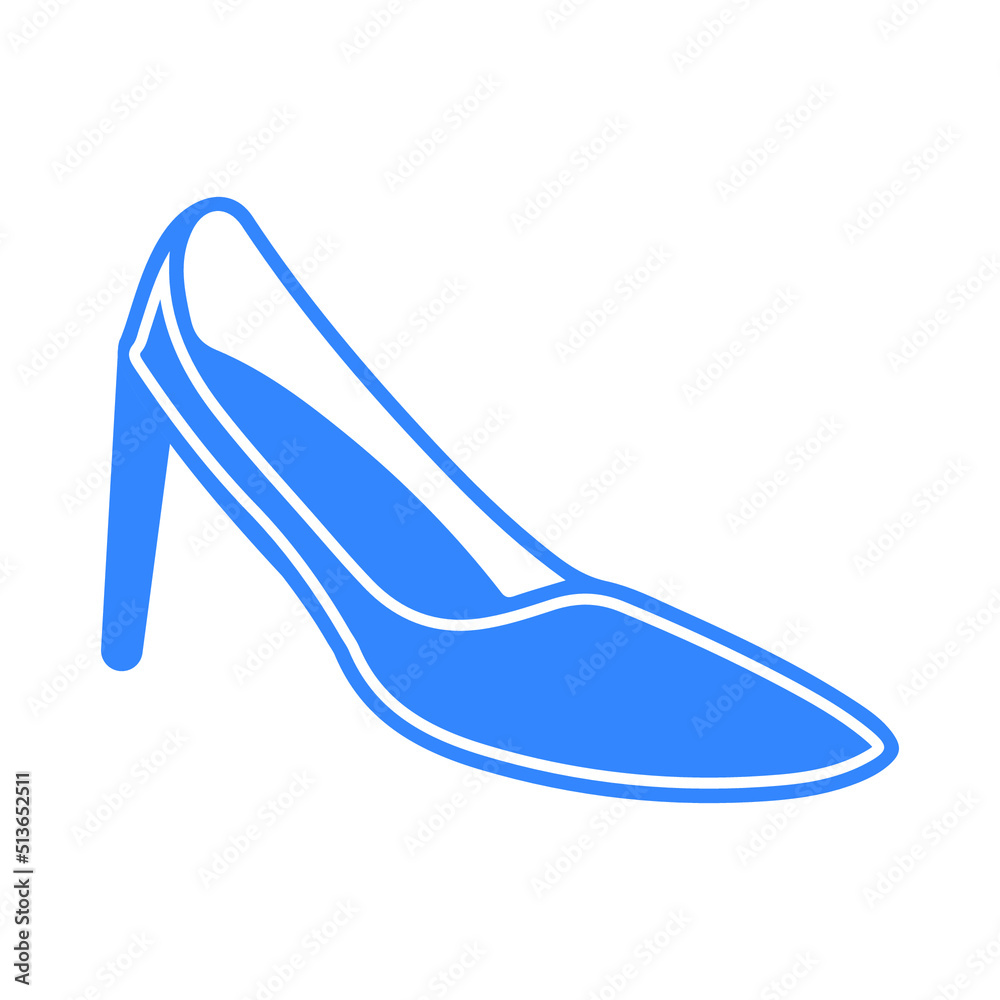 Men and Women Stylish Footwear icon Men and Women Stylish Footwear icon