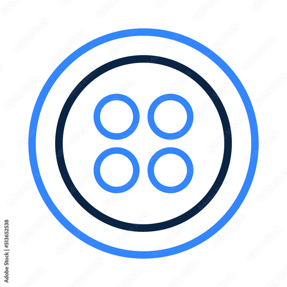 Accessories or clothes button icon Accessories or clothes button icon