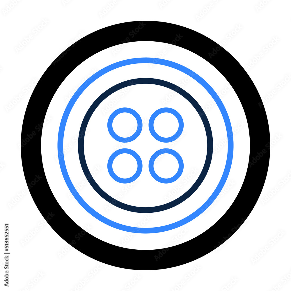 Accessories or clothes button icon Accessories or clothes button icon
